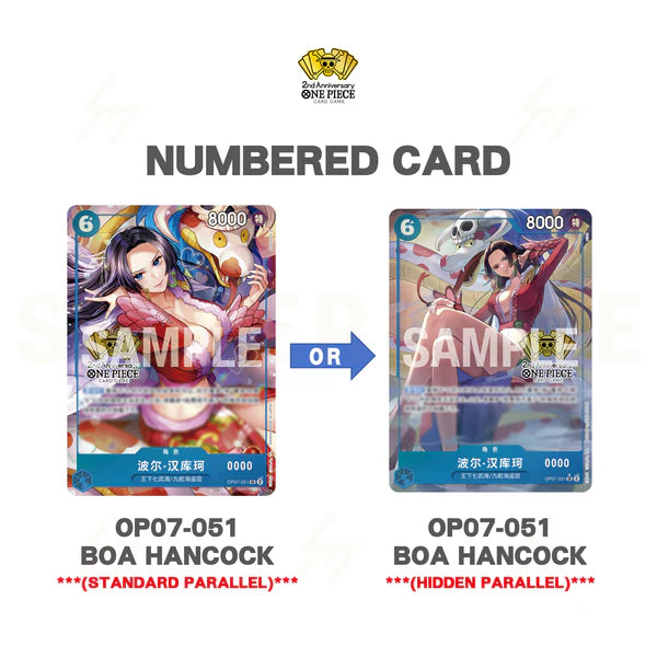 OP07-051 Boa Hancock numbered card from One Piece Card Game, available in Standard and Hidden Parallel versions. Shop now at Cardomat.