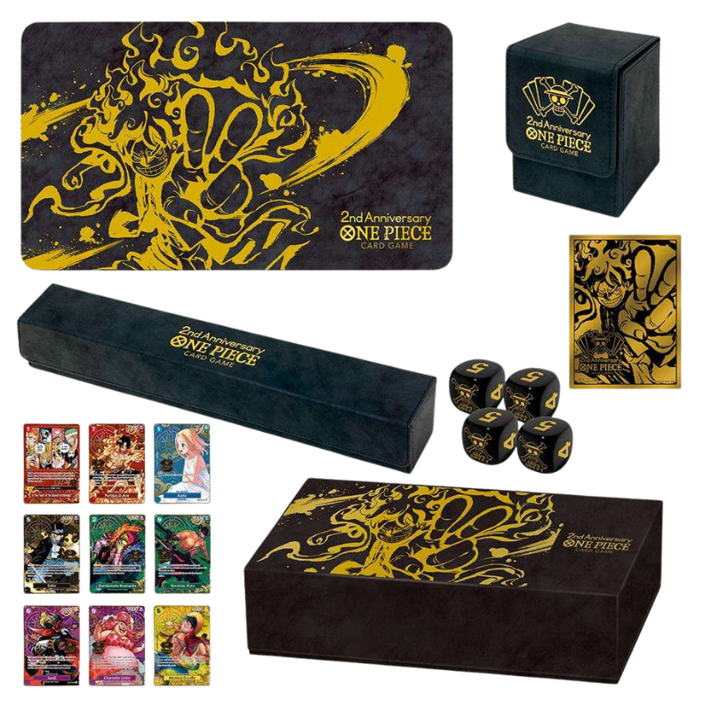 one piece card game english version 1st year anniversary set ONE PIECE Card Game 2nd ANNIVERSARY SET Collection Japanese version in  English main image 0