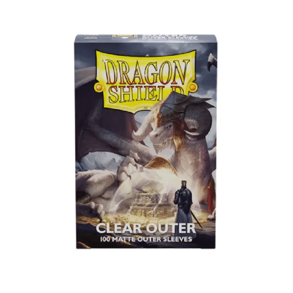 ENG Dragon Shield Standard Outer Sleeves - Matte Clear (100 Sleeves)